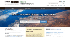 Desktop Screenshot of bgis.sanbi.org
